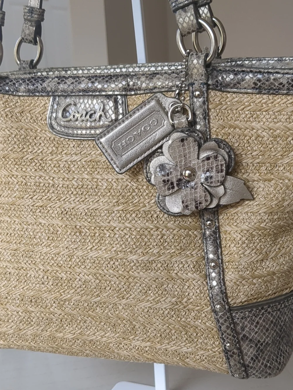 Coach Alexandra Straw Tote BagStyle: B1320-F21959